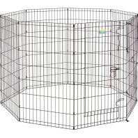Midwest Container -Contour Exercise Pen With Door - Black - 42 In