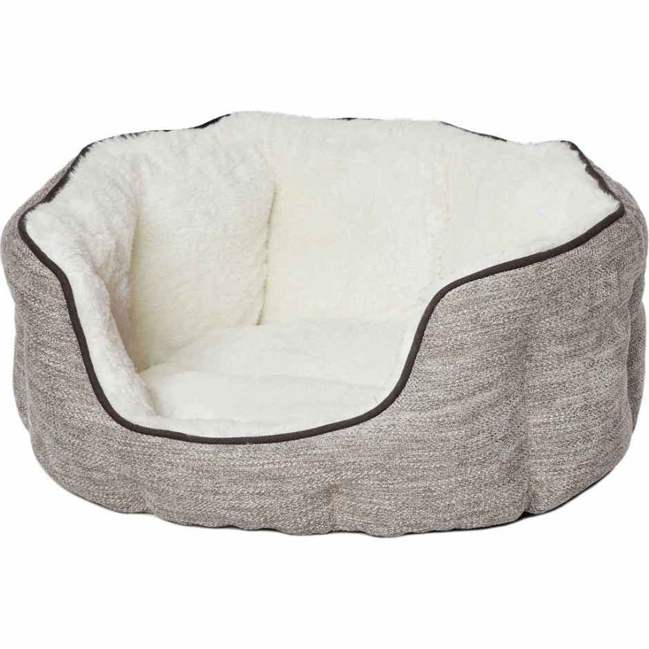 Midwest Homes For Pets - Quiet Time Tulip Pet Bed Fur - Taupe - Xsmall