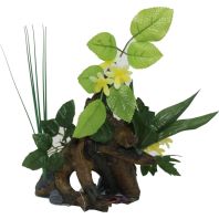 Blue Ribbon Pet Products -Exotic Environments Chestnut with Plants - Large