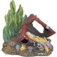 Blue Ribbon Pet Products -Exotic Environments Sunken Treasure Chest - Small
