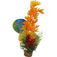 Blue Ribbon Pet Products -Color Burst Florals Large Brush Plants - Orange - Large