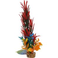 Blue Ribbon Pet Products -Color Burst Florals Large Brush Plant - Red - Large