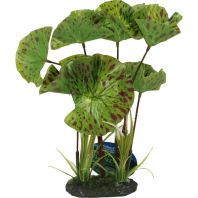 Blue Ribbon Pet Products -Tropical Gardens Lotus Plant - Green - Small
