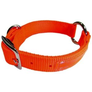 Hamilton Pet - Safe-Rite Dog Collar With Tape - Orange - 1  X 24 