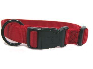 Hamilton Pet - Adjustable Dog Collar - Red  - 1 Inch x 18-26 Inch