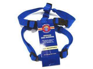 Hamilton Pet - Adjustable Comfort Nylon Harness - Blue - 3/4 x 20-30 Inch