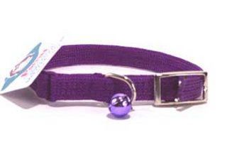 Hamilton Pet - Braided Safety Nylon Cat Collar - Purple - 0.38 Inch x 10 Inch