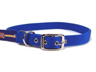 Hamilton Pet - Deluxe Double Thick Nylon Dog Collar - Blue - 1 Inch x 30 Inch