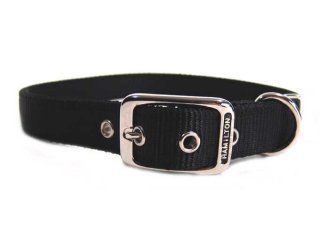 Hamilton Pet - Deluxe Double Thick Nylon Dog Collar - Black - 1 Inch x 30 Inch