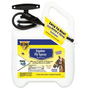 Bonide Products  - Revenge Equine Fly Spray Ready To Use - New York Asst - 1.33 Gallon