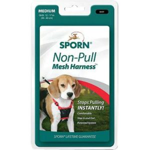 Sporn Products - Mesh Anti Pull Harness - Black - Medium