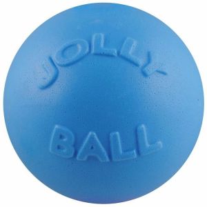 Jolly Pets - Bounce-N-Play Ball - Light Blue - 4.5 Inch