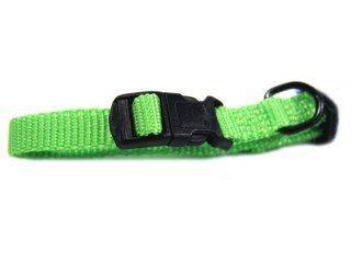Hamilton Pet - Adjustable Dog Collar - Lime - 3/8 x 7-12 Inch