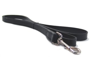 Hamilton Leather - Leather Lead - Black - 3/4 Inch x 6 Feet