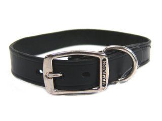 Hamilton Leather - Creased Leather Collar - Black - 24 Inch