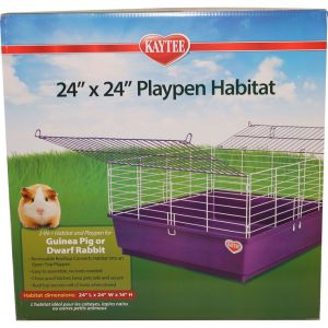 Super Pet - Kaytee My First Home Playpen Habitat - Purple - 24X24 Inch
