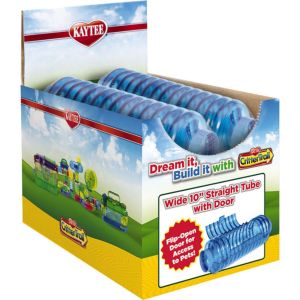 Super Pet - Container-Kaytee Crittertrail Wide Tube - Blue - 10 Inch