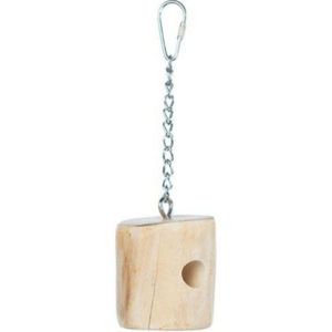 Prevue Pet Products - Prevue Wood Cheese Bird Toy - Natural Wood - Small