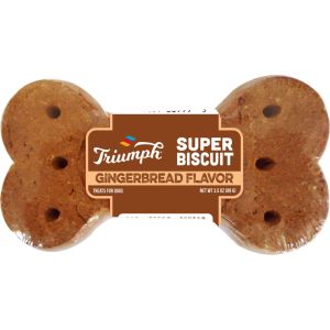 Triumph Pet Industries - Triumph Super Single Biscuits - Gingerbread - 3.5 oz