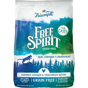 Triumph Pet Industries - Free Spirit Dry Cat Food - Chicken/Vegetab - 11 Lb