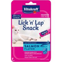 Vitakraft Pet - Lick N' Lap Tube Cat Treat - Salmon - 5 Pack