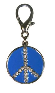 Leather Brothers - Peace Dog Pendant - Blue