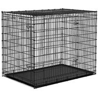 Midwest Homes For Pets - Solutions Double Door Dog Crate - Black / White - 54 X 37 X 45 Inch