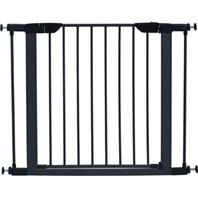 Midwest Homes For Pets - Steel/Wood Pet Gate - Graphite/Wood - 29 H X 29-38 W