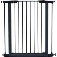Midwest Homes For Pets - Steel/Wood Pet Gate - Graphite/Wood - 39 H X 29-38 W