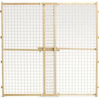 Midwest Homes For Pets - Wood/Wire Mesh Pet Gate - Natural - 44 H X 29-50 W