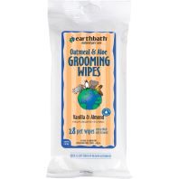 Earthwhile Endeavors - Earthbath Dog Grooming Wipes - Vanilla/Almond - 28 Count
