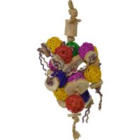A&E Cage Company  - Happy Beaks Ball Thing Bird Toy - Assorted