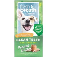 Tropiclean - Fresh Breath Clean Teeth Gel - Peanut Butter - 4 Oz