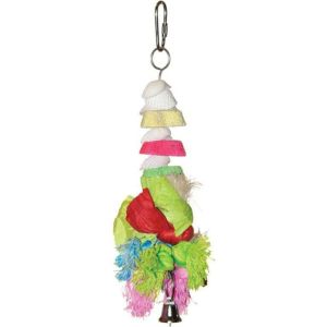 Prevue Pet Products - Tropical Teasers Cookies And Knots Bird Toy - Multi - 1.5X7.5 Inch