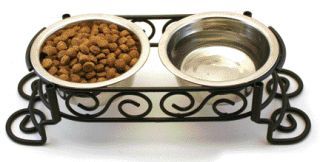 Ethical Dishes - Scroll Work Double Diner - Stainless Steel - 1 Pint