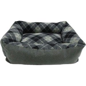 Petmate - Beds - Tartan Plaid Small Lounger - Assorted - 20X15 Inch