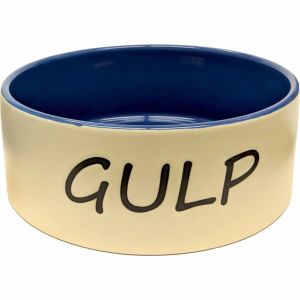 Ethical Stoneware Dish - Gulp Unbreak-A-Bowlz Stoneware Dish Dog - Blue - 7 Inch