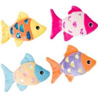 Ethical Cat - Shimmer Glimmer Fish W/Catnip Cat Toy - Assorted  - 4.5 In