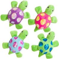 Ethical Cat - Shimmer Glimmer Turtle W/Catnip Cat Toy - Asst - 4In