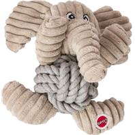 Ethical Dog - Plush Knot For Nothin' Dog Toy - Assorted - 6.5 In