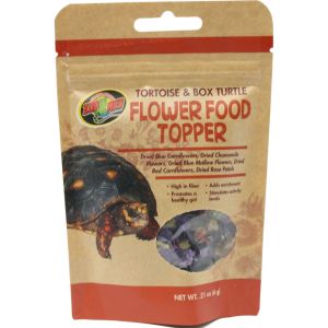 Zoo Med -Tortoise & Box Turtle Flower Food Topper - 21 Ounce