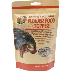 Zoo Med -Tortoise & Box Turtle Flower Food Topper -1.4 Oz