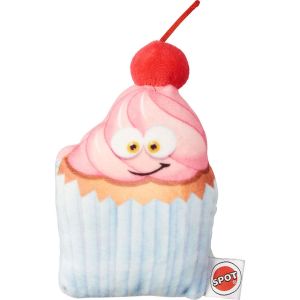 Ethical Dog - Fun Food Cherry Cupcake Plush Toy