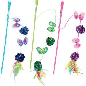 Ethical Cat - Butterfly & Mylar Teaser Wand Cat Toy