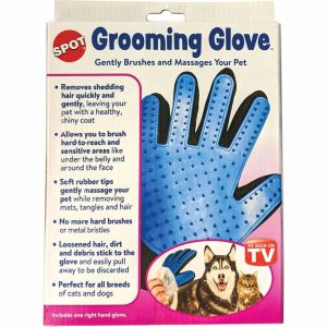 Ethical Dog - Spot Grooming Glove - Blue - 9 Inch