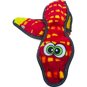 Petstages - Tough Seamz Snake 6 Squeakers - Red - Xlarge