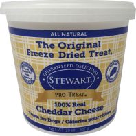 Stewarts Treats -Stewarts Freeze Dried Treats For Dogs - Cheddar Cheese - 20 Oz