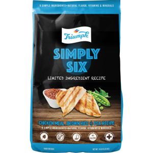 Triumph Pet - Triumph Simply Six Limited Ingredient Dog Food - Chicken - 3 Lb