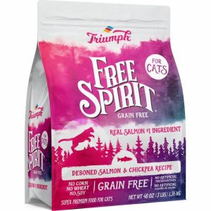 Triumph Pet Industries - Free Spirit Dry Cat Food - Salmon/Chickpea - 3 Lb