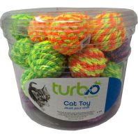 Coastal Pet Products -Turbo Rattle Balls Cat Toy Canister - Multi - 36 Piece